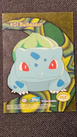 2000 Topps Pokemon TV Animation Series 2 #PC2 Bulbasaur Clear Card - LP - Image 3