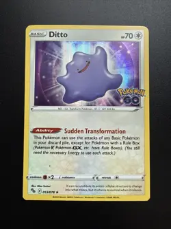 Pokemon. Ditto 053/078 - Pokemon GO - Holo Rare. NM - Image 1