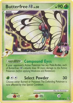 Pokemon Supreme Victors Rare Card - Butterfree FB 17/147 - Image 1