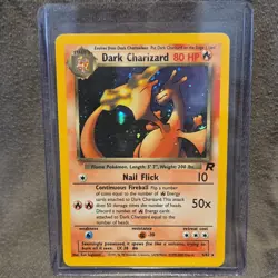 Pokemon Dark Charizard Team Rocket Holo Rare 4/82 80 HP Wizards of the Coast - Image 1