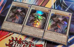 Yugioh 3x Blackwing Full Armor Master Ultra Rare BLCR 1st Edition NM Playset! - Image 2