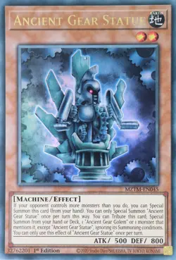 Yugioh! - Ancient Gear Statue MZTM-EN045 Ultra Rar - Maze of the Master - 1st Ed - Image 1