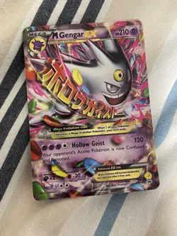 Pokemon TCG M Gengar EX Black Star Promo Card XY166 - Image 1