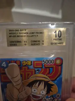 One Piece Monkey D Luffy P-033 Promo Card Weekly Shonen Jump 1/2023 - Image 2