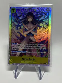 Nico Robin EB03-055 Alt Art SR One Piece Card Game Heroines Edition Foil NM - Image 1