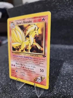 Pokemon Blaine's Ninetales Non-Holo Rare Card 21/132 Gym Challenge - Image 3