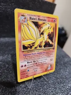 Pokemon Blaine's Ninetales Non-Holo Rare Card 21/132 Gym Challenge - Image 4