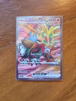 Gouging Fire ex Full Art Ultra Rare 188/162 Temporal Forces Pokemon Card - Image 3