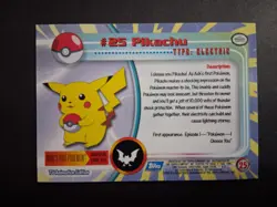 NM Pikachu #25 Blue Label Topps TV Animation Edition Series 1 Pokemon Card - Image 2