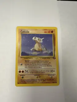 Pokemon Base Set Card WOTC TCG 1999 Vintage Jungle Cubone 50 / 64 - Image 1