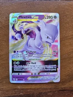 Pokemon TCG Mewtwo VSTAR Holo Ultra Rare Card Pokemon 031/078 - Image 1