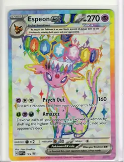 Espeon Ex 175 Black Star Promo Holo Scarlet & Violet Pokemon Trading Card - Image 1