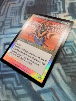 MTG Foil Radiant, Archangel EX/LP+ Urza's Legacy - Image 2