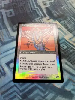MTG Foil Radiant, Archangel EX/LP+ Urza's Legacy - Image 3