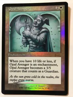Foil Opal Avenger Urza's Legacy MTG Magic the Gathering - Image 1