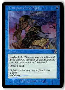 MTG Foil Whispers of the Muse - Timeshifted Moderately Played English - Image 1