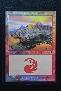 Magic The Gathering MTG MOUNTAIN (346) FOIL Odyssey MP Moderately Played - Image 1