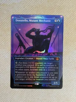 Donatello, Mutant Mechanic (Borderless Foil) Mythic MTG Ninja Turtles - Image 1