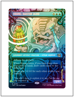 1x Krang, Master Mind, Foil Showcase Art, Magic MTG NM - Image 1