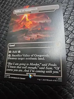 Valley of Gorgoroth - Wasteland #376 (NM) Lord of the Rings LTC Magic MTG - Image 1