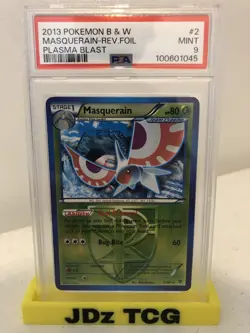 PSA 9 Masquerain Rev Holo #2 Pokemon B&W Plasma Blast 2013. POP 5 - Image 3