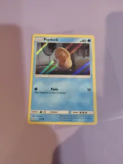 Psyduck 7/18 HOLO Pokemon Detective Pikachu Card TCG NM 2019 - Image 1