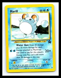 💥 Marill - #29 WOTC Black Star Promo - Pokemon TCG - 2000 Vintage - Image 1