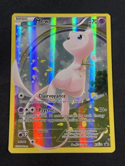 Pokemon TCG Mew XY110 Black Star Promo Full Art Holo Card - Image 1