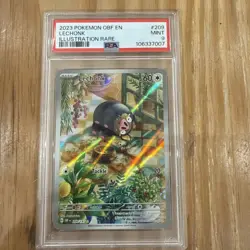 Lechonk 209/197 Obsidian Flames Illustration Rare Holo Pokemon PSA 9 Mint - Image 1