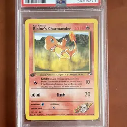 Pokemon TCG Blaine's Charmander Gym Heroes 1st Edition PSA 8 #61/132 English - Image 4