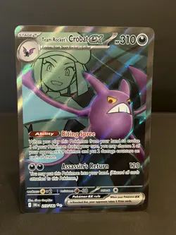 Pokemon Team Rocket's Crobat ex Sv10 Destined Rivals Ultra Rare Holo 310 HP - Image 1