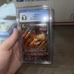 Pokemon Black Stars Promos Flareon V SWSH179 Flareon VMAX Prem CGC NM/Mint+ 8.5 - Image 3