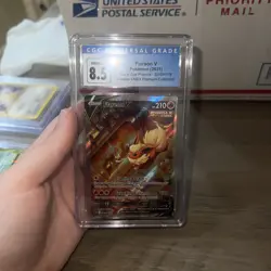 Pokemon Black Stars Promos Flareon V SWSH179 Flareon VMAX Prem CGC NM/Mint+ 8.5 - Image 4