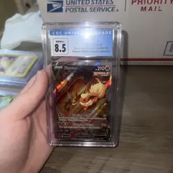 Pokemon Black Stars Promos Flareon V SWSH179 Flareon VMAX Prem CGC NM/Mint+ 8.5 - Image 5