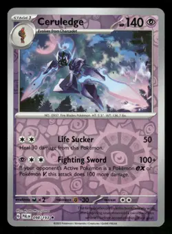 Ceruledge 098/193 NM Rare Reverse Holo Paldea Evolved 2023 Pokemon TCG - Image 1