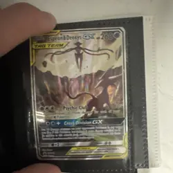 Pokemon Espeon & Deoxys GX TAG TEAM Ultra Rare Holo SM240 Promo SM-Unified Minds - Image 1