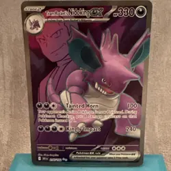 Pokemon Team Rocket's Nidoking EX Ultra Rare Holo 216/182 Sv10 Destined Rivals - Image 1