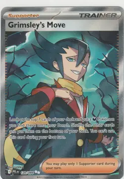 Pokemon - 120/094 Grimsley's Move - Ultra Rare Phantasmal Flames Full Art TCG - Image 1