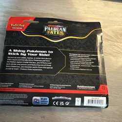 Pokemon TCG Paldean Fates Tech Sticker Collection 3 Pack Blister Fidough - Image 2