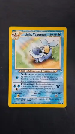Pokemon TCG Vaporeon 52/105 Neo Destiny Non-Holo P/HP - CHECK PHOTOS - Image 1