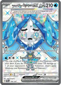 Wellspring Mask Ogerpon Ex #194 Pokemon Twilight Masquerade - Image 1
