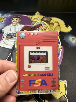 MEWTWO Strikes Back AUTHENTIC 35MM FILM FRAME CELL FROM POKEMON= THE MOVIE 2000 - Image 1