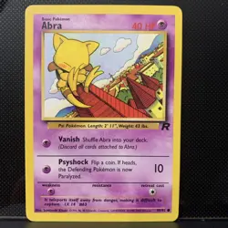 Abra 49/82 Team Rocket Regular NM Vintage Pokemon TCG 2000 - Image 1