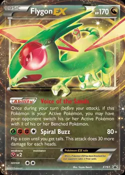 Pokemon TCG Flygon EX # XY61 XY Black Star Promo Regular NM TCG Pokemon 0104#143 - Image 1