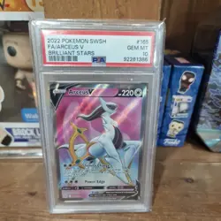Pokemon SWSH Brilliant Stars Arceus V Full Art 165/172 PSA 10 - Image 1