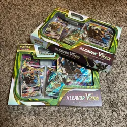 ✨ Pokemon TCG Bundle 2x Kleavor VStar Special Collection Box Lot - Image 1