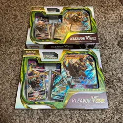 ✨ Pokemon TCG Bundle 2x Kleavor VStar Special Collection Box Lot - Image 2