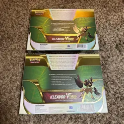 ✨ Pokemon TCG Bundle 2x Kleavor VStar Special Collection Box Lot - Image 3