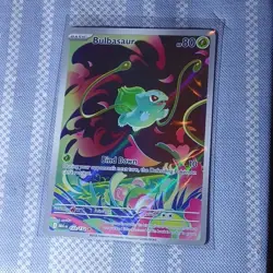 Pokemon TCG Bulbasaur Me01: Mega Evolution 133/132 Illustration Rare Holo 80 HP - Image 1