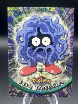 2000 Pokemon Tangela #114 Topps Blue Logo 1st TV Animation # - Image 1